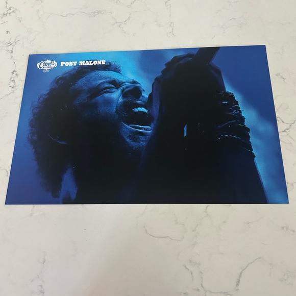 Official Raising Canes Post Malone 11x17 Double Sided Limited Edition Poster NEW - Picture 2 of 2